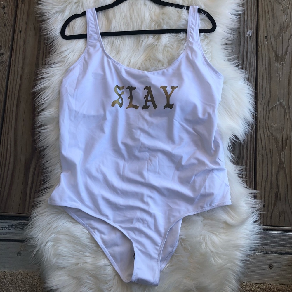 LA Gear "Slay" White One-Piece